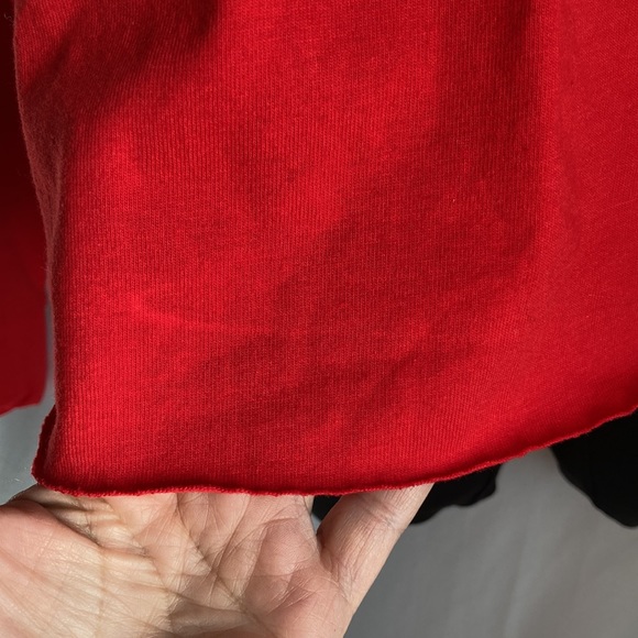 Mighty Fine Cropped Graphic Statement Sweatshirt Size XL - Picture 4 of 10